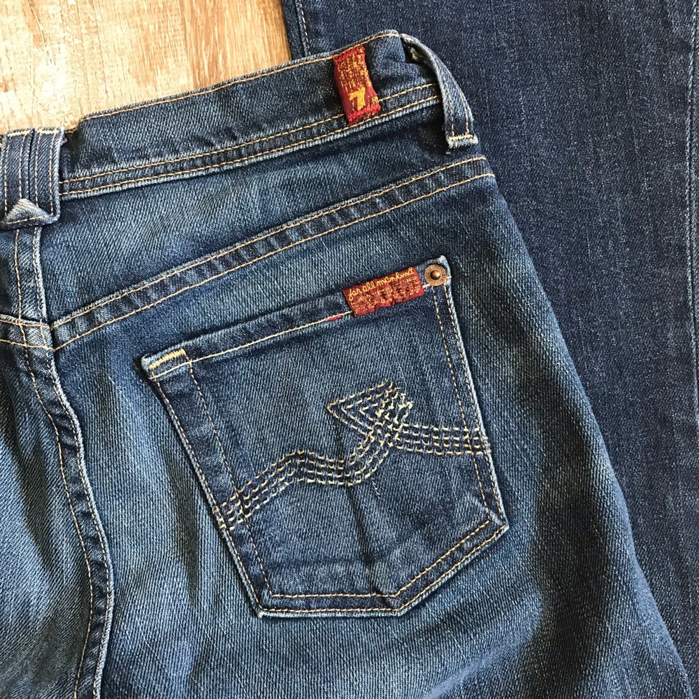 7FAM flare leg jeans
